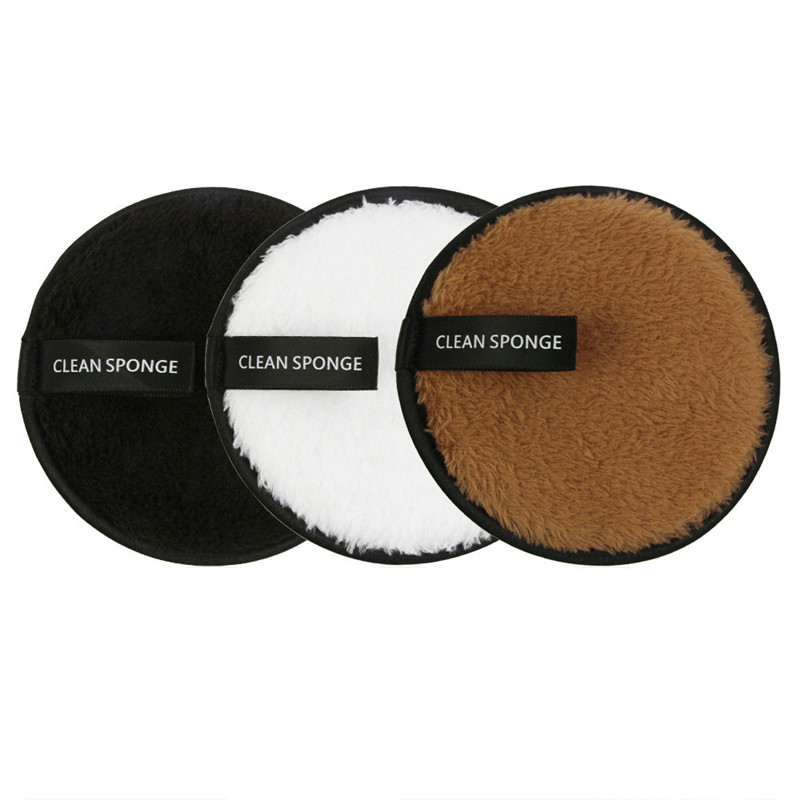 3 buc Fibre Tampă de demachiere Reutilizabilă Curățare Burete Pânză Prosop Cosmetic Puff