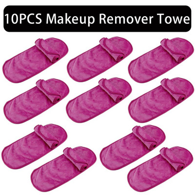 2/5/10 buc. Prosop demachiant Tampoane din microfibră de machiaj Prosoape reutilizabile pentru curățarea feței pentru femei Instrument de înfrumusețare pentru îngrijirea pielii