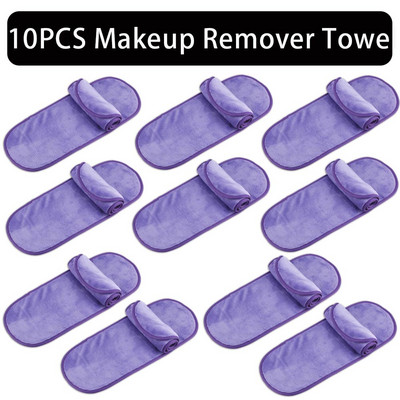 2/5/10 buc. Prosop demachiant Tampoane din microfibră de machiaj Prosoape reutilizabile pentru curățarea feței pentru femei Instrument de înfrumusețare pentru îngrijirea pielii