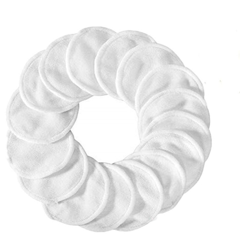Tampoane demachiante reutilizabile din bambus 12 buc/pachet Rotunde lavabile pentru curățarea feței Bumbac Tampoane demachiante Instrument de îngrijire a pielii