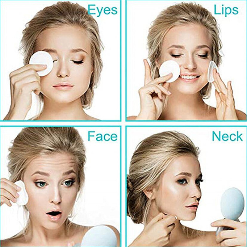 Tampoane demachiante reutilizabile din bambus 12 buc/pachet Rotunde lavabile pentru curățarea feței Bumbac Tampoane demachiante Instrument de îngrijire a pielii