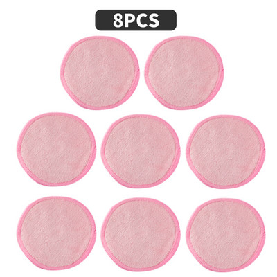 16 buc/pungă Tampoane demachiante reutilizabile din bambus, lavabile, pentru curățarea feței, bumbac, instrument de demachiere