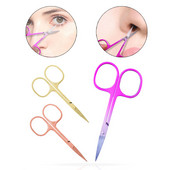 Foarfece pentru sprâncene Instrumente pentru unghii din oțel inoxidabil Foarfece pentru gene pentru sprâncene, nas, multifuncțională, machiaj, instrument de frumusețe