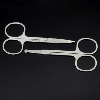 Ножици Тример за коса в носа Мустаци Подстригване Извита салонна брада Вежди Тримери за нос Дамски тримери