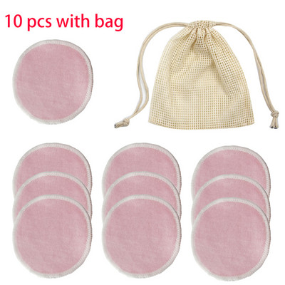 Tampoane demachiante rotunde, reutilizabile, fibră de bambus, lavabile, pentru curățarea feței, bumbac, instrument cosmetic, set combinat de îngrijire a pielii