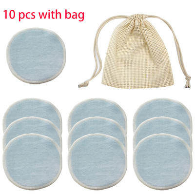 Tampoane demachiante rotunde, reutilizabile, fibră de bambus, lavabile, pentru curățarea feței, bumbac, instrument cosmetic, set combinat de îngrijire a pielii