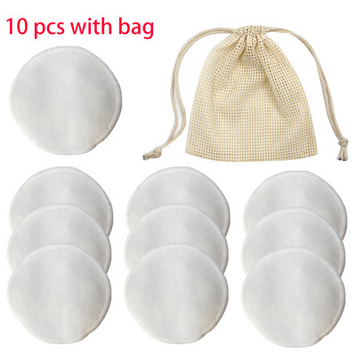 Tampoane demachiante rotunde, reutilizabile, fibră de bambus, lavabile, pentru curățarea feței, bumbac, instrument cosmetic, set combinat de îngrijire a pielii
