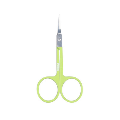 Brainbow 1vnt nerūdijančio plieno makiažo žirklinė antakių blakstienos nosies plaukų kirpimo žirklaitė aštri lenkta apvali maža antakių žirklė