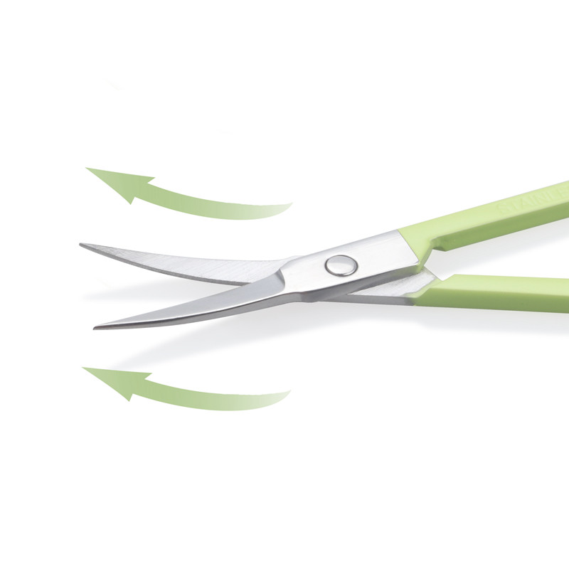 Brainbow 1vnt nerūdijančio plieno makiažo žirklinė antakių blakstienos nosies plaukų kirpimo žirklaitė aštri lenkta apvali maža antakių žirklė