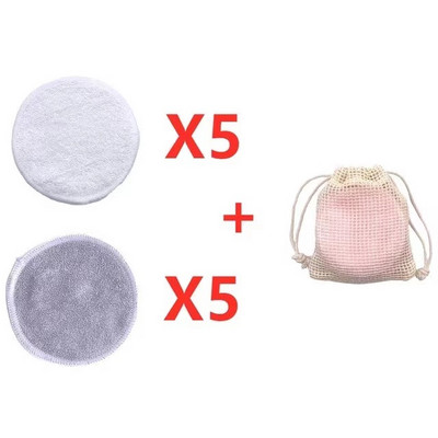 10 bucăți/set tampoane demachiante reutilizabile din bumbac pentru curățarea feței burete de curățare puf pânză pentru fond de ten, instrumente pentru cremă lichidă