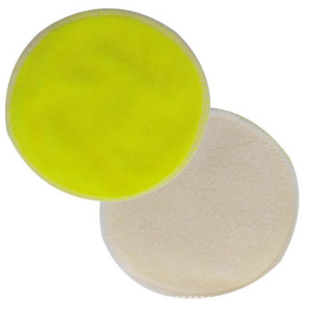 Бамбукова подложка за многократна употреба Миеща се кръгла памучна подложка за премахване на грим