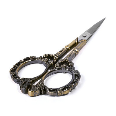 1 buc (7,8 * 15 cm) din oțel inoxidabil 6 culori retro foarfece trimmer metal foarfece cuticule instrument toate pentru manichiura abilitate instrument profesional