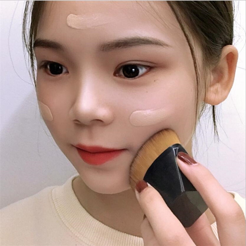 Six Corners smink ecset Kabuki Flawless alapozó ecset folyékony smink ecsetkészlethez Kozmetikai puha szintetikus smink nőknek