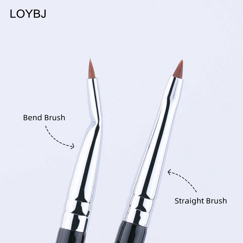 LOYBJ Bend Head Pensula pentru eyeliner Pensula pentru machiaj pentru detaliile ochilor Sub ochi Pensula pentru corector pentru lacrimi Femei Fine Liner Beauty Maquiagem