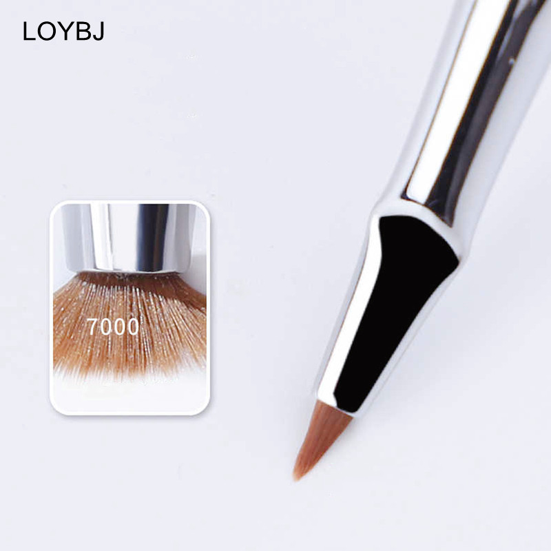 LOYBJ Bend Head Pensula pentru eyeliner Pensula pentru machiaj pentru detaliile ochilor Sub ochi Pensula pentru corector pentru lacrimi Femei Fine Liner Beauty Maquiagem