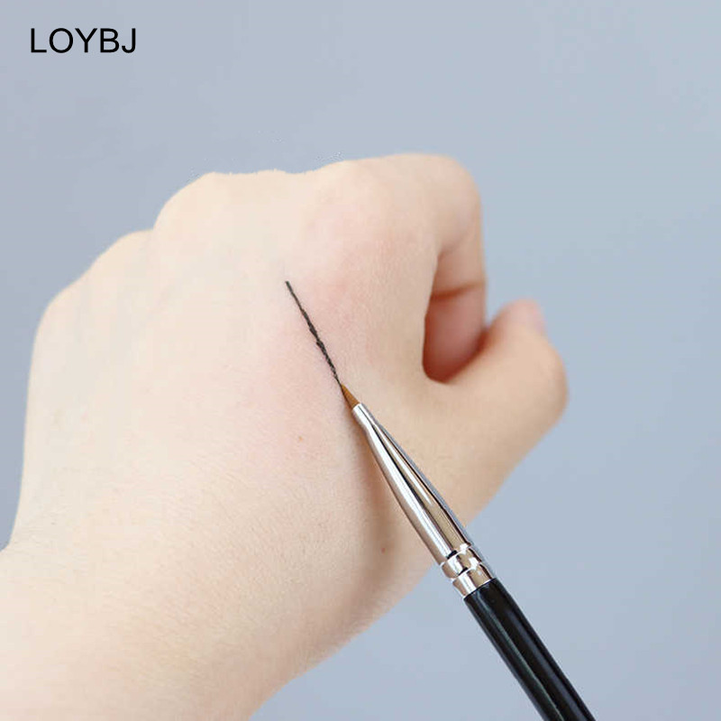 LOYBJ Bend Head Pensula pentru eyeliner Pensula pentru machiaj pentru detaliile ochilor Sub ochi Pensula pentru corector pentru lacrimi Femei Fine Liner Beauty Maquiagem