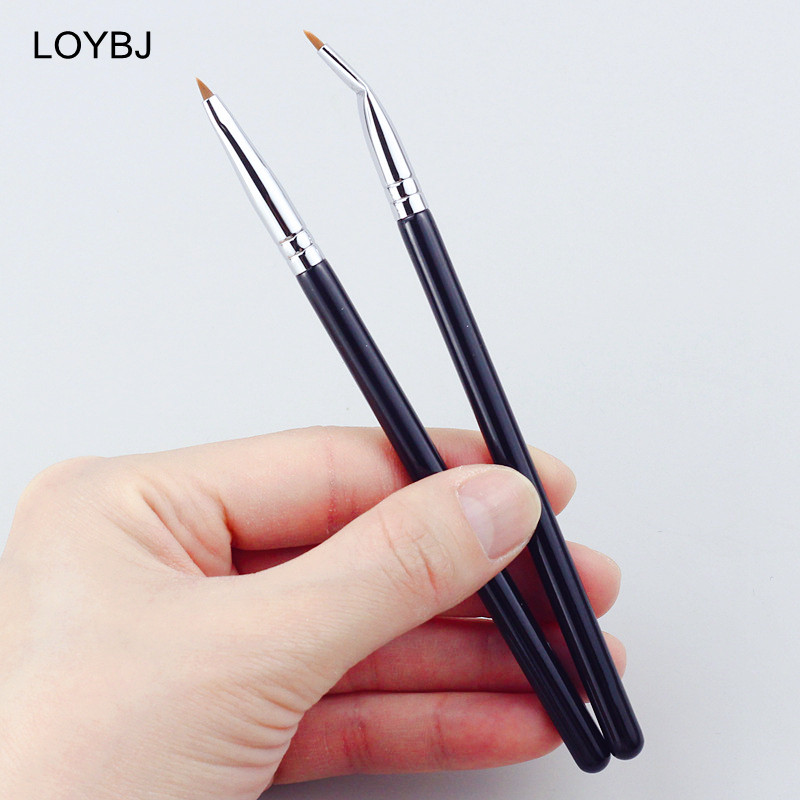 LOYBJ Bend Head Pensula pentru eyeliner Pensula pentru machiaj pentru detaliile ochilor Sub ochi Pensula pentru corector pentru lacrimi Femei Fine Liner Beauty Maquiagem