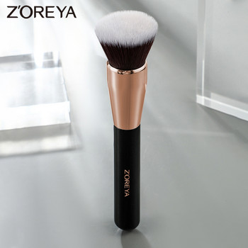 ZOREYA Μαύρα πινέλα μακιγιάζ Σετ βούρτσες φυσικών μαλλιών Foundation Powder Φρυδιών Contour Eyeshadow Make Up Brushes maquiage