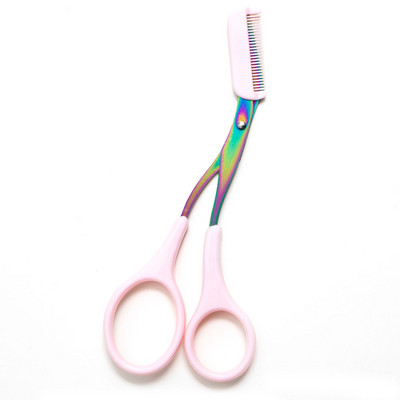 Nerūdijančio plieno antakių kirpimo mašinėlės spalvos titano žirklės su šukomis išimamos veido plaukų šalinimo skutimosi kirpimo priemonės makiažo priedai