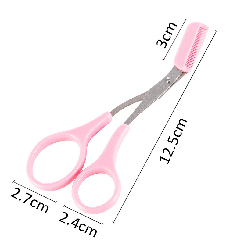 Nerūdijančio plieno antakių kirpimo mašinėlės spalvos titano žirklės su šukomis išimamos veido plaukų šalinimo skutimosi kirpimo priemonės makiažo priedai