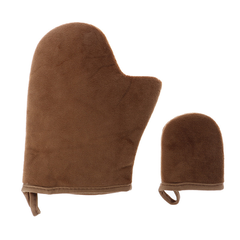 Mănușă maro pentru degete, reutilizabilă, pentru corp, aplicator, pentru autobronzant, mănuși pentru bronzare, cremă, loțiune, mousse, mănușă pentru curățarea corpului, autobronzant