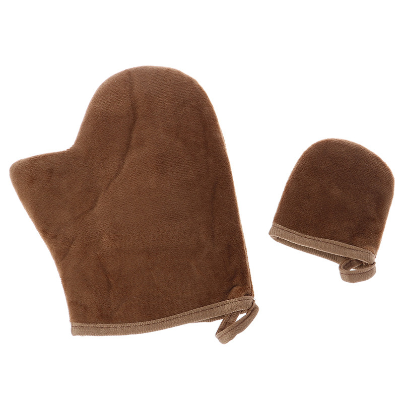 Mănușă maro pentru degete, reutilizabilă, pentru corp, aplicator, pentru autobronzant, mănuși pentru bronzare, cremă, loțiune, mousse, mănușă pentru curățarea corpului, autobronzant