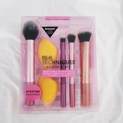 Set de pensule pentru machiaj, pudră, cutie liberă, perie pentru fond de ten, suport de cea mai bună calitate, kit de machiaj, perie facială.