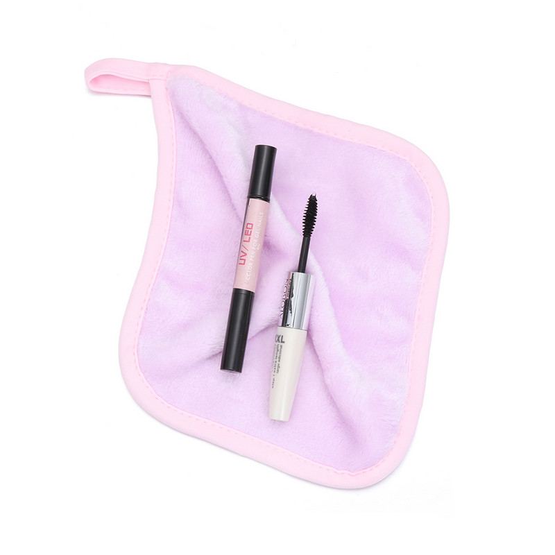 Tampoane reutilizabile de curățare pentru demachiere Prosop de curățare a feței din microfibră moale, puf cosmetic de pluș, instrumente de frumusețe pentru femei