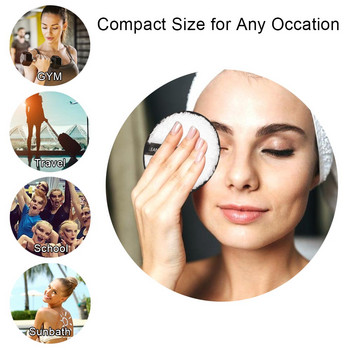 Препарат за премахване на грим Памучен тампон за многократна употреба Skin Микрофибърна кърпа за грижа за лицето Памучни кърпи за почистване на лице Двуслоен