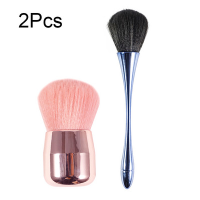 Perie pentru pudră liberă Perie de machiaj cu cap de ciupercă Set de pensule pentru pudră unică Perie pentru pudră de machiaj Perie pentru fard de obraz cu păr moale