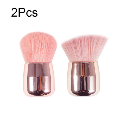 Perie pentru pudră liberă Perie de machiaj cu cap de ciupercă Set de pensule pentru pudră unică Perie pentru pudră de machiaj Perie pentru fard de obraz cu păr moale
