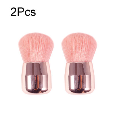 Perie pentru pudră liberă Perie de machiaj cu cap de ciupercă Set de pensule pentru pudră unică Perie pentru pudră de machiaj Perie pentru fard de obraz cu păr moale