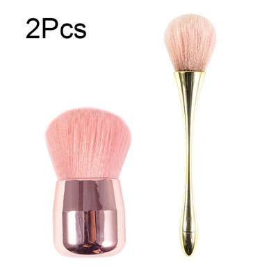 Perie pentru pudră liberă Perie de machiaj cu cap de ciupercă Set de pensule pentru pudră unică Perie pentru pudră de machiaj Perie pentru fard de obraz cu păr moale