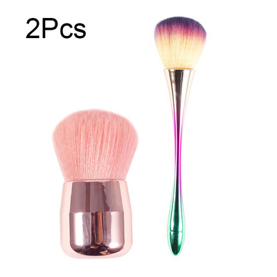 Perie pentru pudră liberă Perie de machiaj cu cap de ciupercă Set de pensule pentru pudră unică Perie pentru pudră de machiaj Perie pentru fard de obraz cu păr moale