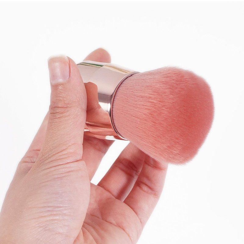 Perie pentru pudră liberă Perie de machiaj cu cap de ciupercă Set de pensule pentru pudră unică Perie pentru pudră de machiaj Perie pentru fard de obraz cu păr moale