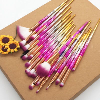 10/20kom Set dijamantnih kistova za šminku Podloga za puder Rumenilo za miješanje Sjenilo za oči Kozmetika za usne Beauty Make Up Kist Set alata