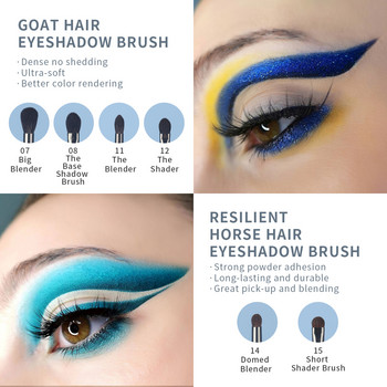 OVW Professional Goat Hair kisti dlya makiyazha Четки за грим Unicorn Sets Tapered Blending Smudge Shader