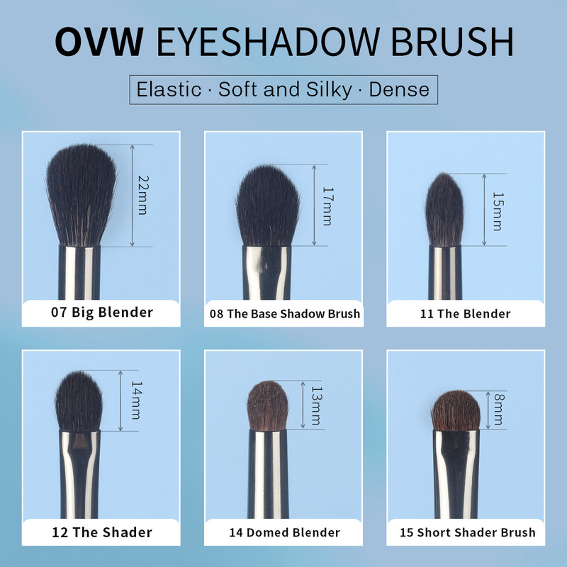 OVW Profesional Păr de Capră Kisti dlya Makiyazha Pensule de machiaj Seturi de unicorn Amestecare prelata Smudge Shader