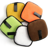 Tampoane demachiante reutilizabile Șervețele de formă pătrată din microfibră pentru demachiere Burete de curățare din bumbac