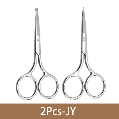 Foarfecă de păr pentru nas Tocător de siguranță Pensetă de tăiere din oțel inoxidabil pentru îndepărtarea părului fin Machiaj Instrumente de frumusețe 1 set