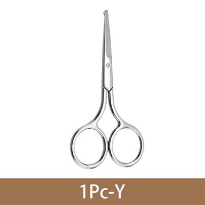 Foarfecă de păr pentru nas Tocător de siguranță Pensetă de tăiere din oțel inoxidabil pentru îndepărtarea părului fin Machiaj Instrumente de frumusețe 1 set