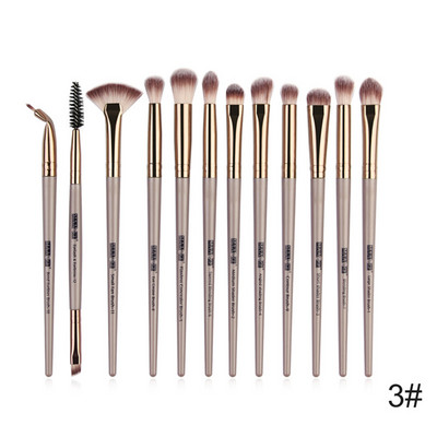 Set de pensule de machiaj profesionale MAANGE 12 buc/Set Fard de pleoape Blending Eyeliner Gene Perie pentru sprancene pentru machiaj #297567
