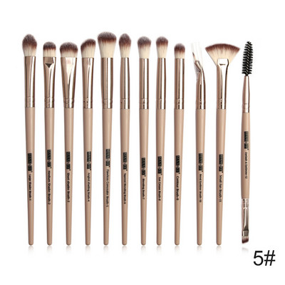 Set de pensule de machiaj profesionale MAANGE 12 buc/Set Fard de pleoape Blending Eyeliner Gene Perie pentru sprancene pentru machiaj #297567