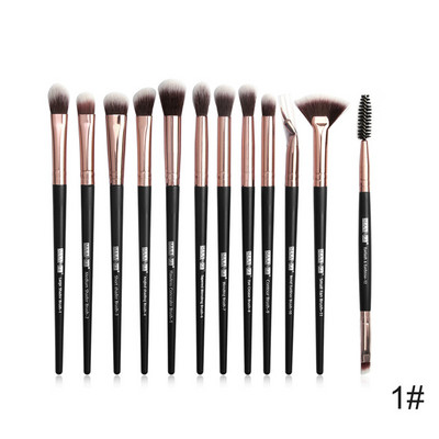 Set de pensule de machiaj profesionale MAANGE 12 buc/Set Fard de pleoape Blending Eyeliner Gene Perie pentru sprancene pentru machiaj #297567