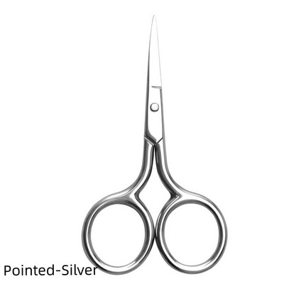 Veido makiažo žirklės smailos nerūdijančio plieno grožio žirklės kelių modelių apvalios nosies, antakių barzdos blakstienų kirpimo priemonės