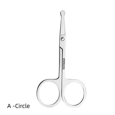 Veido makiažo žirklės smailos nerūdijančio plieno grožio žirklės kelių modelių apvalios nosies, antakių barzdos blakstienų kirpimo priemonės