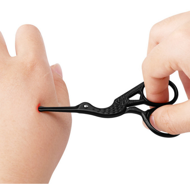 Veido makiažo žirklės smailos nerūdijančio plieno grožio žirklės kelių modelių apvalios nosies, antakių barzdos blakstienų kirpimo priemonės