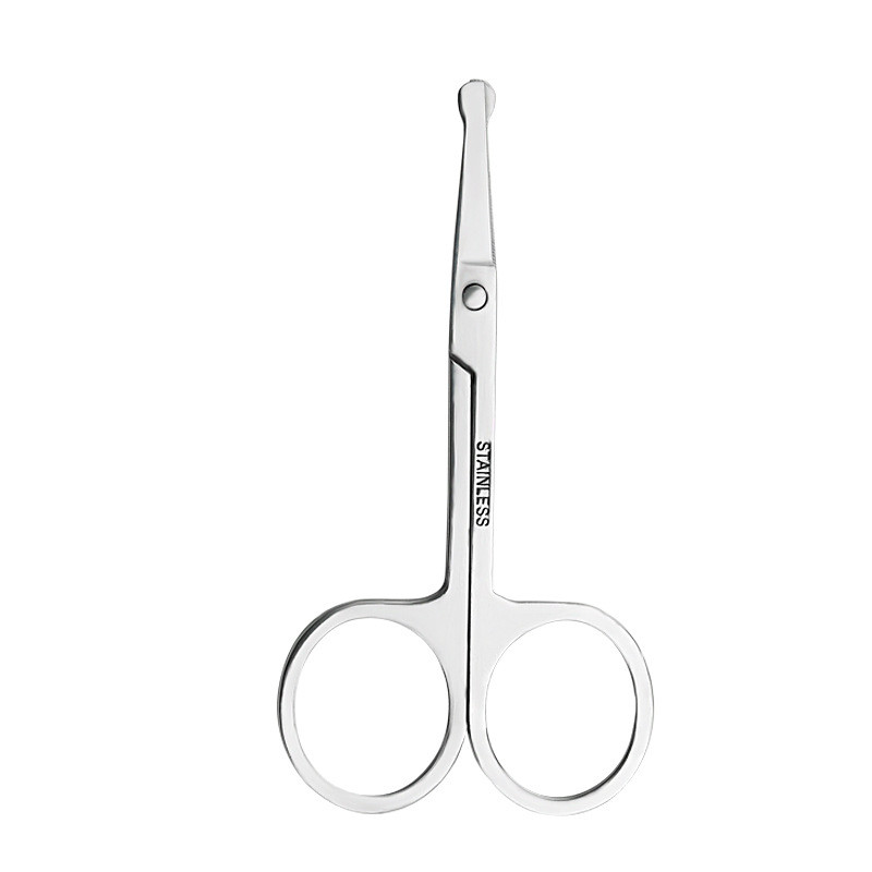 Veido makiažo žirklės smailos nerūdijančio plieno grožio žirklės kelių modelių apvalios nosies, antakių barzdos blakstienų kirpimo priemonės