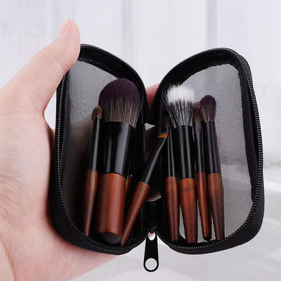 9db Protable Makeup Brush Set MiniCosmetic Brush Powder Foundation Blush Blooming Eyebrow Eyeshadow Blending Brush Kit ecset