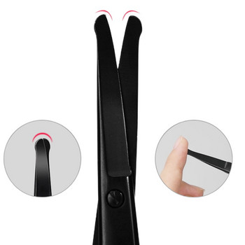 LIZY Висококачествени инструменти за грим Безопасна ножица за премахване на косми от носа Оформяне на вежди Тример за коса Жени